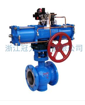 法蘭式V型球閥合流、分流、及流向自由的切換！